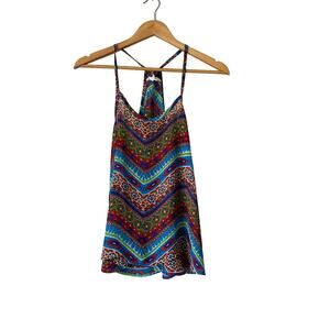 Nabee 🌿Women’s Tank Top | Size Medium | Boho Geometric Print | Strappy Back